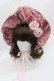 画像1: Angelic Pretty / True Rose Storyハーフボンネット  ピンク I-25-05-08-114-AP-AC-HD-ZI (1)