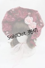 Angelic Pretty / True Rose Storyハーフボンネット  ワイン I-25-05-08-115-AP-AC-HD-ZI