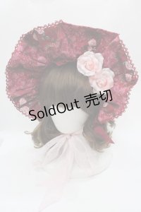 Angelic Pretty / True Rose Storyハーフボンネット  ワイン I-25-05-08-115-AP-AC-HD-ZI