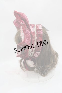 画像2: Angelic Pretty / True Rose Storyハーフボンネット  ワイン I-25-05-08-115-AP-AC-HD-ZI