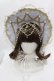 画像1: ALICE and the PIRATES / Sugar plum Fairy Queen ボンネット  サックス I-25-05-08-117-PA-AC-HD-ZI (1)