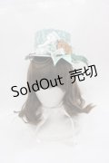 ALICE and the PIRATES / アリスと機械仕掛けのワンダータイムトラベル柄ハット  ミント I-25-05-08-120-PA-AC-HD-ZI