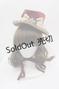 ALICE and the PIRATES / くまキング柄ミニハット B ボルドー I-25-05-08-121-PA-AC-HD-ZI