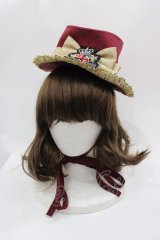 ALICE and the PIRATES / くまキング柄ミニハット B ボルドー I-25-05-08-121-PA-AC-HD-ZI