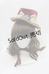 ALICE and the PIRATES / くまキング柄ミニハット B ボルドー I-25-05-08-121-PA-AC-HD-ZI