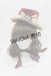 ALICE and the PIRATES / くまキング柄ミニハット B ボルドー I-25-05-08-121-PA-AC-HD-ZI