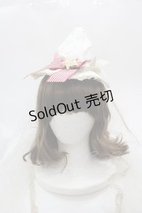 BABY,THE STARS SHINE BRIGHT / スターダストな魔法少女ハット  白Ｘ赤Ｘゴールド I-25-05-08-123-BA-AC-HD-ZI