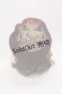 ALICE and the PIRATES / A/Pクラウンプリントベレー帽  ボルドー I-25-05-08-124-PA-AC-HD-ZI