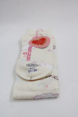 画像2: BABY,THE STARS SHINE BRIGHT / Toy's Fluffy Dream柄オーバーニーソックス  生成 I-25-05-08-038-BA-ZA-HD-ZI