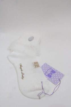 画像2: Angelic Pretty / Jewelryクルー丈ソックス  白 I-25-05-08-004-AP-ZA-HD-ZI