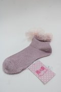 Angelic Pretty / Twinkle Glitterクルー丈ソックス  ピンク I-25-05-08-005-AP-ZA-HD-ZI