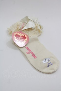 画像1: BABY,THE STARS SHINE BRIGHT / トーションレースクルー丈ソックス  生成 I-25-05-08-047-BA-ZA-HD-ZI