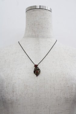 画像1: Michal Negrin / ストーンモチーフネックレス  赤ＸAGD I-25-05-11-046-LO-AC-HD-ZI