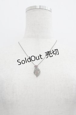 画像1: Michal Negrin / ストーンモチーフネックレス  赤ＸAGD I-25-05-11-046-LO-AC-HD-ZI