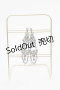 Michal Negrin / フラワーしずくストーン垂れイヤリング  グリーンＸAGD I-25-05-11-006-LO-AC-HD-ZI