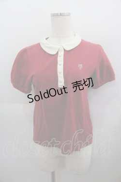 画像1: Fi.n.t / 胸元刺繍ポロシャツ  ボルドーＸアイボリー I-25-05-11-061-CA-TO-HD-ZI