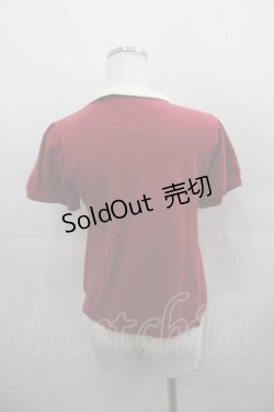 画像2: Fi.n.t / 胸元刺繍ポロシャツ  ボルドーＸアイボリー I-25-05-11-061-CA-TO-HD-ZI