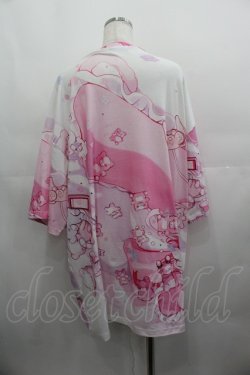 画像2: ACDC RAG /  ねむくまヒュージTシャツ  ピンクＸ白 I-25-05-11-074-PU-TO-HD-ZI