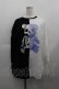 画像1: LISTEN FLAVOR / くま2カラーカットソー  黒Ｘ白Ｘ青 I-25-05-11-076-PU-TO-HD-ZI (1)