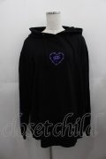 KRY CLOTHING / 「HAMONOONNA」パーカー  黒Ｘ紫 I-25-05-11-077-EL-TO-HD-ZI