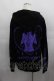 画像2: KRY CLOTHING / 「HAMONOONNA」パーカー  黒Ｘ紫 I-25-05-11-077-EL-TO-HD-ZI (2)