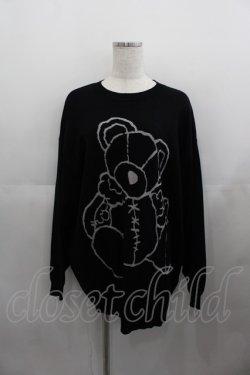 画像1: Candy Stripper / BROKEN BEAR KNIT 2 黒 I-25-05-11-079-PU-TO-HD-ZI