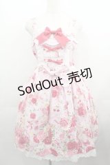 BABY,THE STARS SHINE BRIGHT / スローモーションブーケ〜あの日の私の想い〜柄ジャンパースカートI  ピンク I-25-05-11-084-BA-OP-HD-ZI