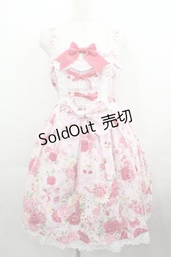 画像1: BABY,THE STARS SHINE BRIGHT / スローモーションブーケ〜あの日の私の想い〜柄ジャンパースカートI  ピンク I-25-05-11-084-BA-OP-HD-ZI