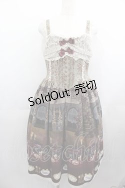 画像1: ALICE and the PIRATES / 薔薇の花舞う闇夜の晩餐会ジャンパースカートI  茶 I-25-05-11-087-PA-OP-HD-ZI