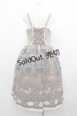 画像2: ALICE and the PIRATES / 薔薇の花舞う闇夜の晩餐会ジャンパースカートI  茶 I-25-05-11-087-PA-OP-HD-ZI