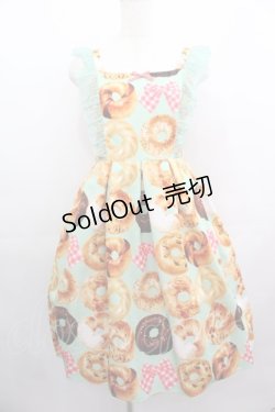 画像1: Emily Temple cute / manyベーグルチュールショルダーワンピース  ミント I-25-05-11-092-ET-OP-HD-ZI