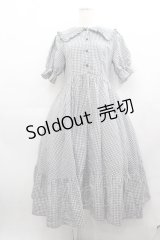 m petit by misako / AM*ギンガムCHKワンピース M 黒Ｘ白チェック I-25-05-11-099-LO-OP-HD-ZI