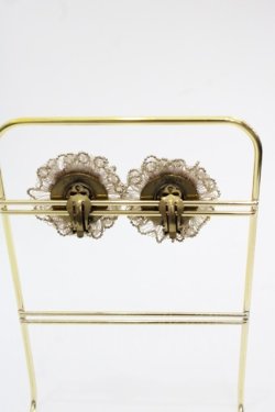 画像2: Michal Negrin / 薔薇モチーフイヤリング  ラベンダーＸゴールド I-25-05-11-012-LO-AC-HD-ZI