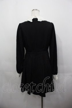 画像2: Ank Rouge / エンブレム刺繍ドーリーワンピース  黒 I-25-05-11-110-CA-OP-AS-ZI
