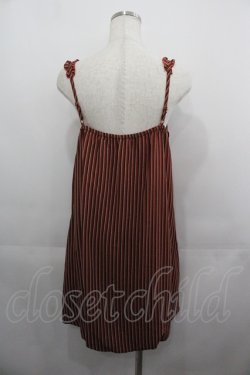 画像2: axes femme / ストライプバルーンキャミワンピース  ボルドー I-25-05-11-112-AX-OP-HD-ZI