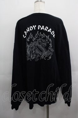 画像2: Candy Stripper / CANDY PARADE SWEAT ONE-PIECE 2 黒Ｘ白 I-25-05-11-117-PU-OP-HD-ZI
