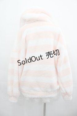 画像2: Ank Rouge / ボーダーボアルームウェアセット  ピンクＸ白 I-25-05-11-122-CA-OP-HD-ZI