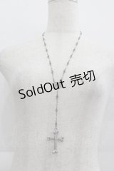 Q-pot. / Bone Cross Rosary Necklace  シルバー I-25-05-11-031-QP-AC-HD-ZI