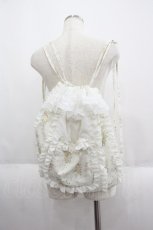 画像1: 【SALE】merry jenny / floralレースナップサック  アイボリーＸ白 I-25-05-14-005-LO-BG-HD-ZT350 (1)