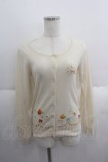 Cherir la femme / パーティ刺繍ニットカーディガン  アイボリー I-25-05-14-065-LO-TO-HD-ZI
