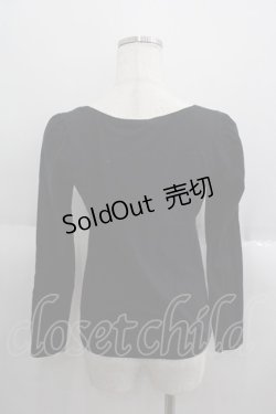 画像2: Franche Lippee / にわとりひよこ刺繍レースカットソー  黒Ｘ白 I-25-05-14-066-LO-TO-HD-ZI