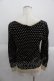 画像2: Franche Lippee / とりさん刺繍ドットカーディガン  黒Ｘベージュ I-25-05-14-068-LO-TO-HD-ZI (2)