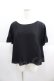 画像1: Franche Lippee / 袖先フリル半袖トップス  黒 I-25-05-14-072-LO-TO-HD-ZI (1)