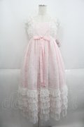 Angelic Pretty / Sharonジャンパースカート  ピンクＸ白 I-25-05-14-081-AP-OP-HD-ZI