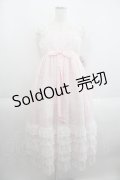 Angelic Pretty / Sharonジャンパースカート  ピンクＸ白 I-25-05-14-081-AP-OP-HD-ZI
