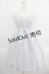 Angelic Pretty / Dreamy Girlハイウエストジャンパースカート  ラベンダー I-25-05-14-083-AP-OP-HD-ZI