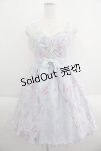 Angelic Pretty / Dreamy Girlハイウエストジャンパースカート  ラベンダー I-25-05-14-083-AP-OP-HD-ZI
