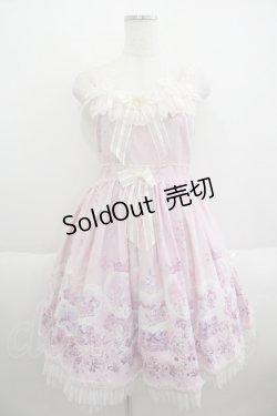 画像1: BABY,THE STARS SHINE BRIGHT / 雪の女王〜スノードームに秘めた「永遠」のカケラ〜柄ジャンパースカートI  ピンク I-25-05-14-085-BA-OP-HD-ZI