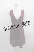 axes femme POETIQUE / チェックノースリーブワンピース  エンジ I-25-05-14-099-AX-OP-HD-ZI