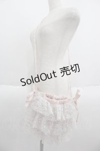 merry jenny / スパンコールフリルポシェット  ピンクＸ白 I-25-05-14-009-LO-BG-HD-ZI